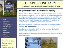 Tablet Screenshot of chapteronefarms.com